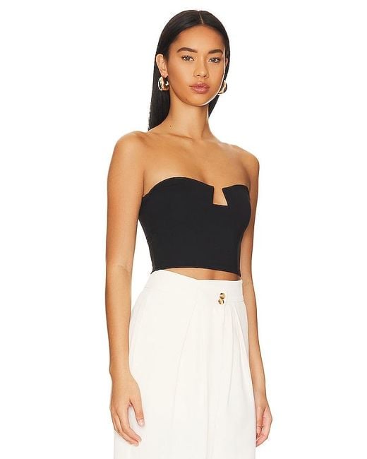 Susana Monaco Black Wire Crop Top