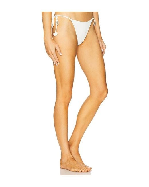 Devon Windsor White Lio Bikini Bottom