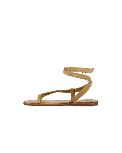 SCHUTZ SHOES Metallic Cleo Flat Sandal