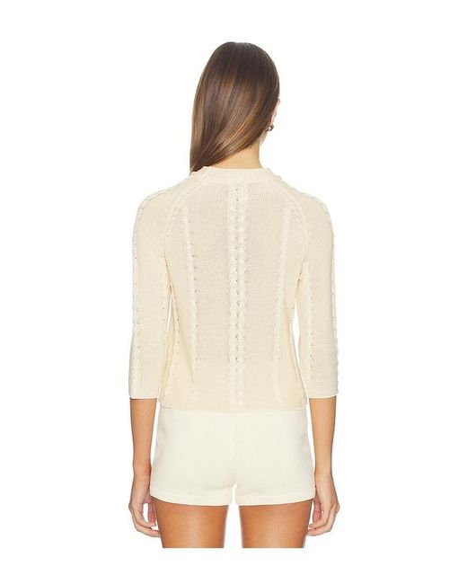 With Jean White Khloe Top