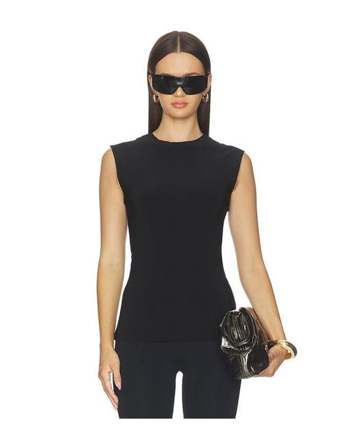 Norma Kamali Black X Lifestyle Sleeveless Top