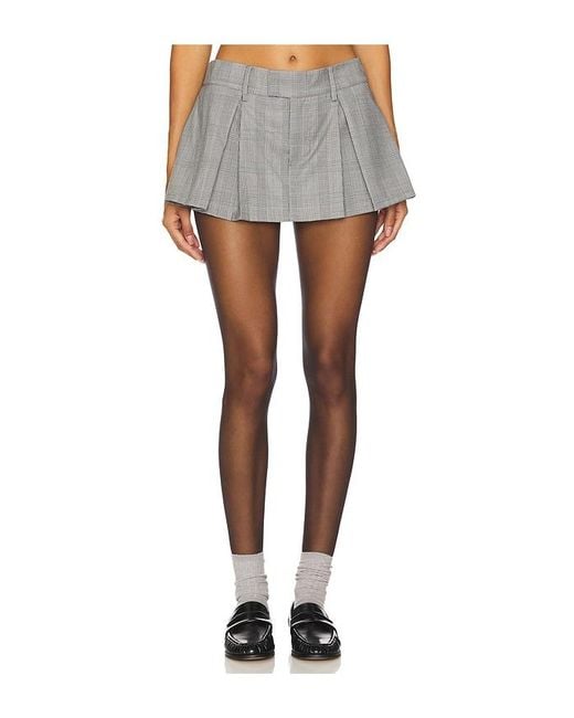 Lovers + Friends Gray Junny Skort