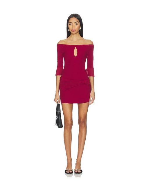 Amelie Teje Red Isla Dress