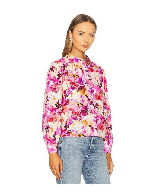 Ulla Johnson Red Tahlia Blouse