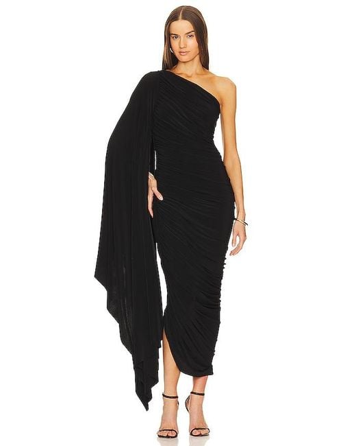 Norma Kamali Black Diana Gown W/ Sleeve