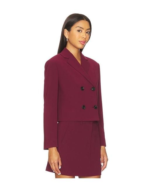 Theory Red Crop Jacket Admiral