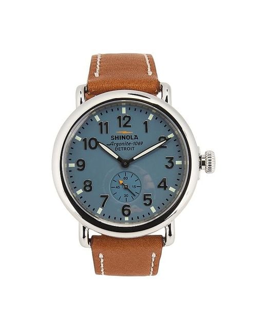 Shinola Blue Runwell 41Mm Watch for men