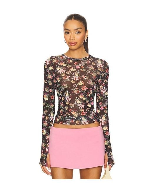 AFRM Pink Kaylee Top