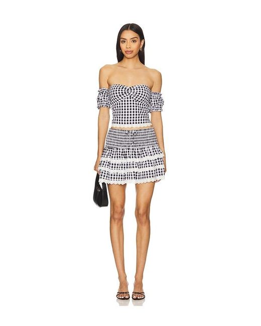 MAJORELLE Black Reece Mini Skirt