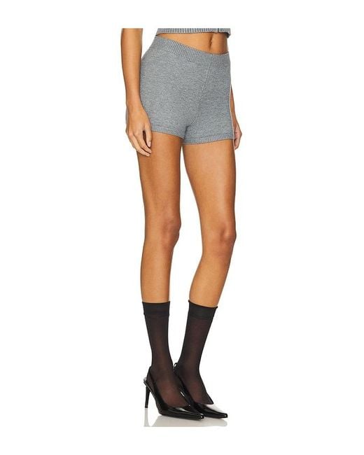 GUIZIO Blue Calesia Knit Shorts