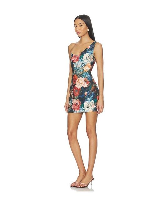 Prabal Gurung Multicolor Asymmetrical Shoulder Mini Dress
