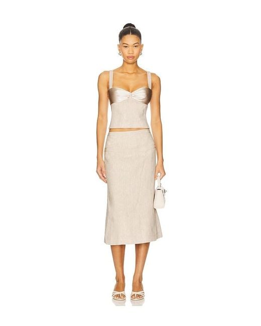 Camila Coelho Natural Cassia Top