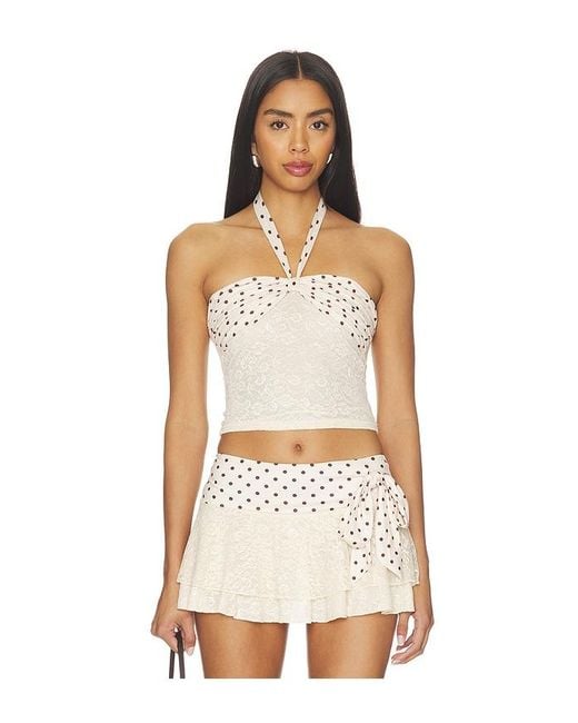 Tiger Mist White Kayli Top