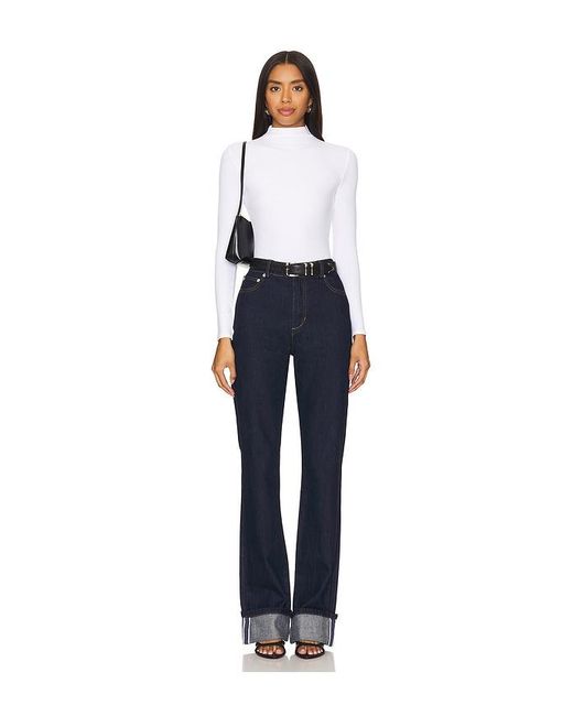SER.O.YA Blue Ashton High Rise Slim Flare Jeans