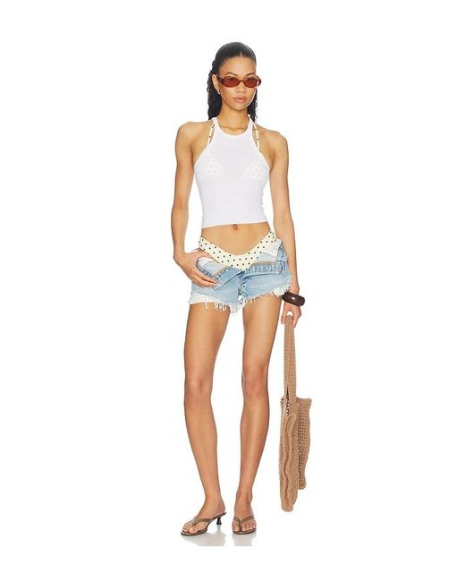 FRAME Blue The Grunge Hang Short