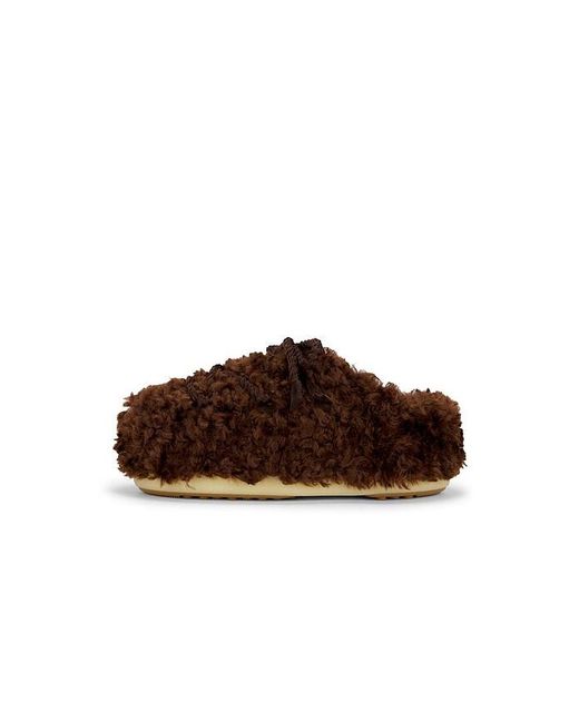 Moon Boot Brown Evx Curly Mule