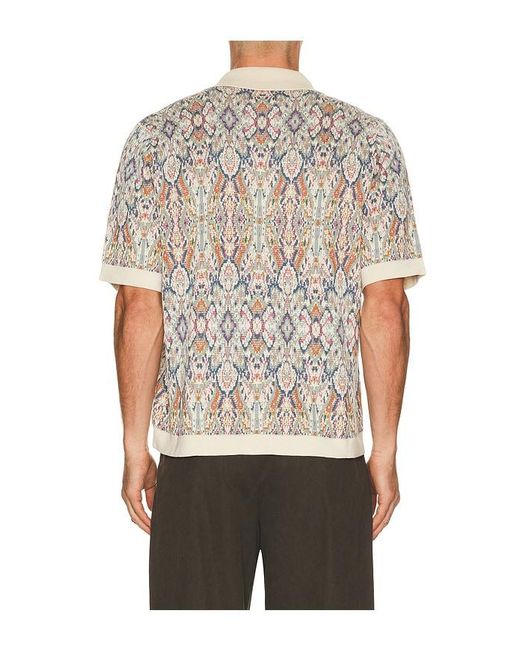 Corridor NYC Natural Trance Knit Shirt for men