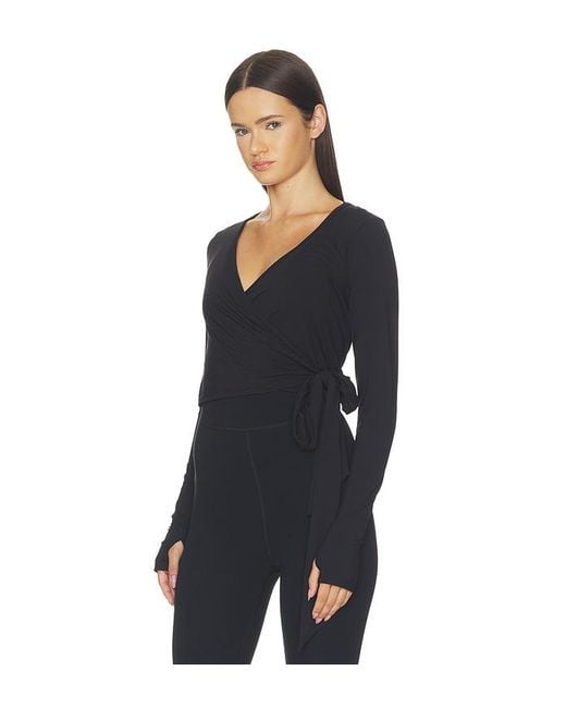 Splits59 Black Bella Ariweight Lite Wrap Top