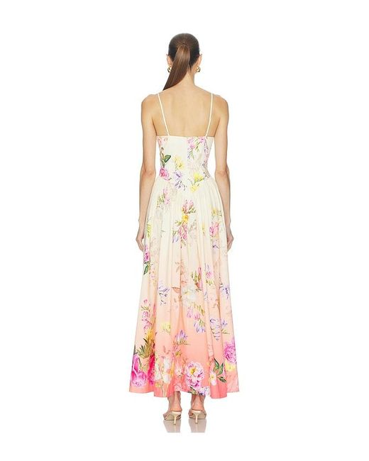 Hemant & Nandita White Corseted Maxi Dress