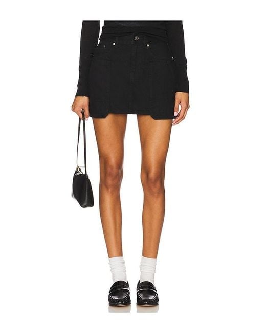 Helmut Lang カーペンターミニスカート Black