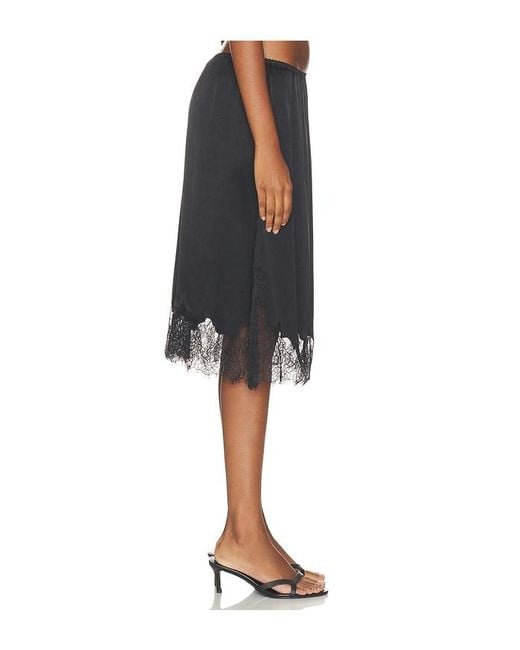 Citizens of Humanity Black Lace Trimmed Skirt