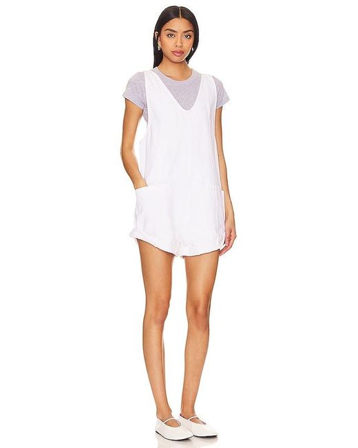 Free People White X We The Free High Roller Shortall