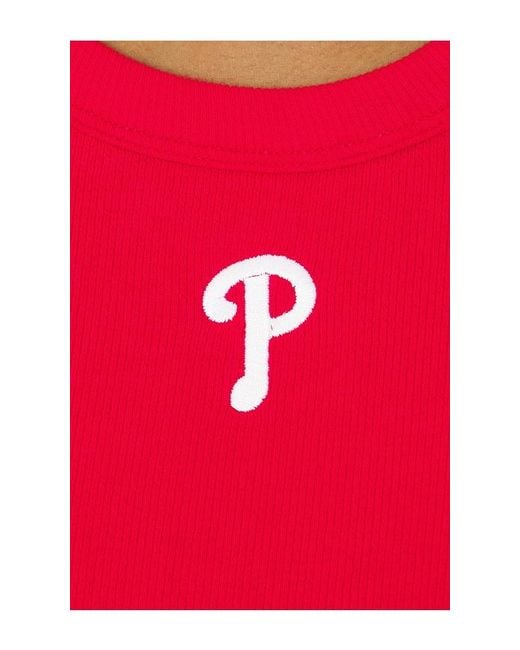 Terez Red X Revolve Phillies Scoop Neck Rib Tank Top