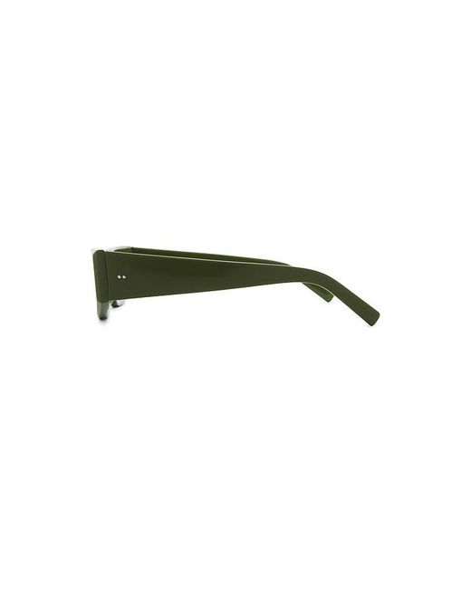 St. Agni Green Everyday Rectangle Sunglasses