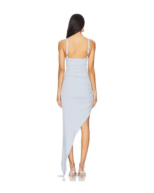 OW Collection Blue Alexis Midi Dress