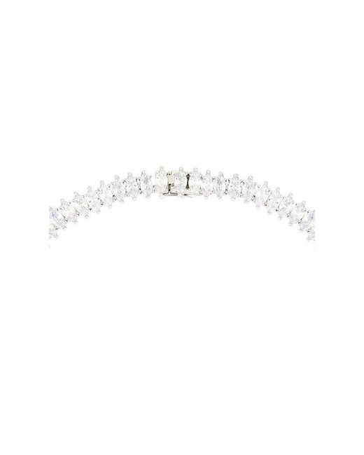 Eddie Borgo White Marquise Riviera Necklace
