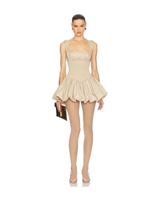 Helsa Natural Kleid Rib Mix Puffy