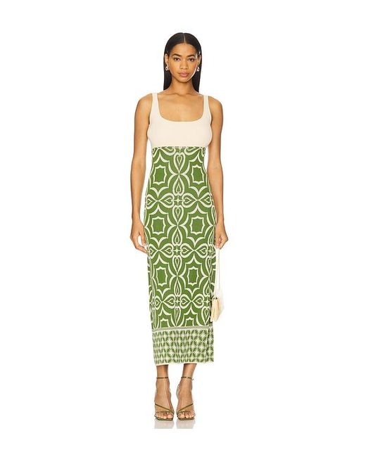 MISA Los Angles Green Kleid Kalil