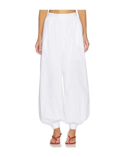 ROTATE BIRGER CHRISTENSEN White Balloon Pleated Pants