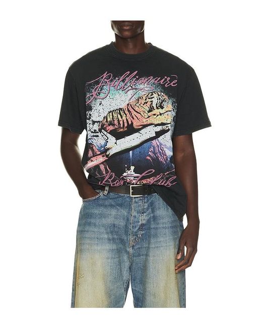 BBCICECREAM Blue Species Short Sleeve Tee for men
