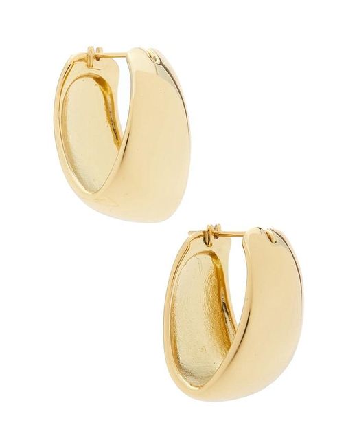 Shashi Metallic Couplet Hoops Earrings