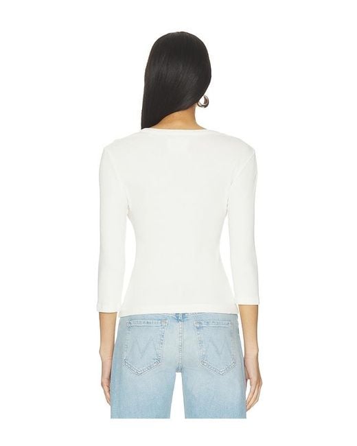 Citizens of Humanity White Boy Henley Tee
