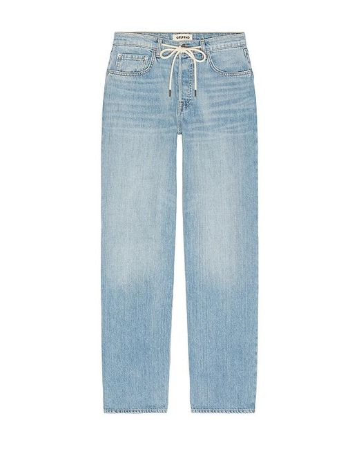GRLFRND Blue Bella Low Rise Boyfriend Drawstring