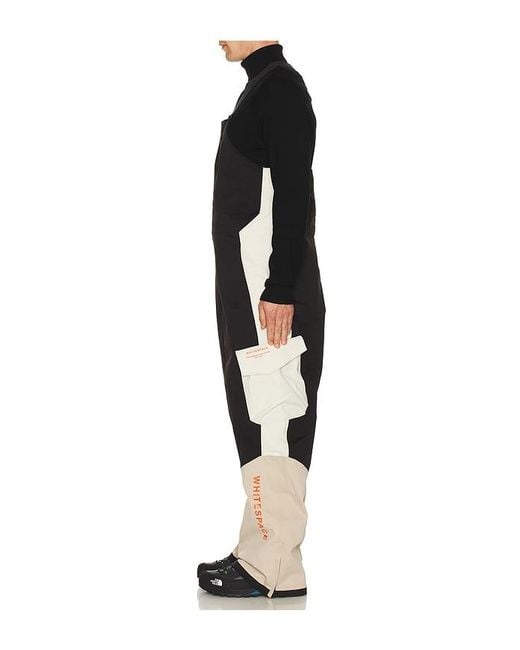 White/space Black 2L Insulated Cargo Bib Pants for men