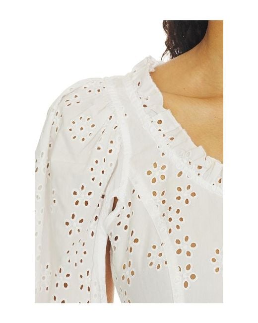 Sandy Liang White Palisade Top