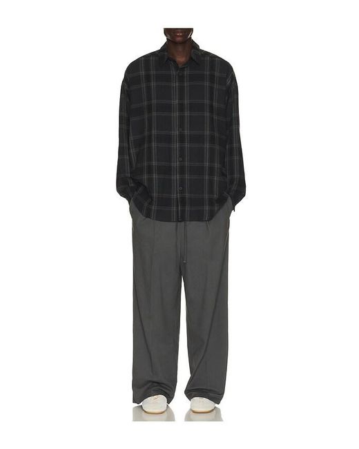 Fear Of God Black Pleat Front Drawstring Pant for men