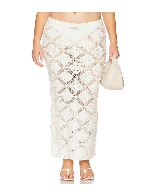 L'academie White 'Academie Baileigh Midi Skirt