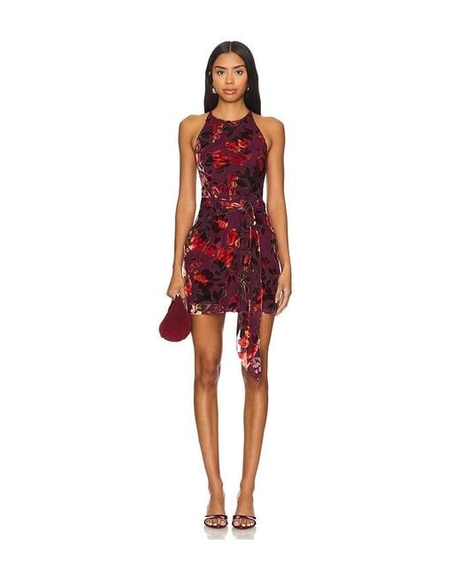 Amanda Uprichard Red Selah Dress