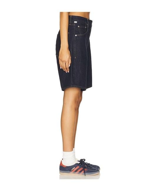Citizens of Humanity Blue Ayla Short With Clean Hem