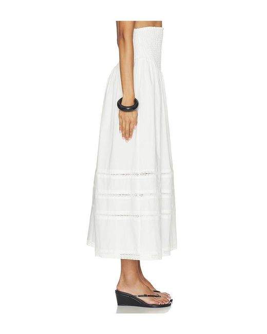 WeWoreWhat White Smocked Maxi Skirt