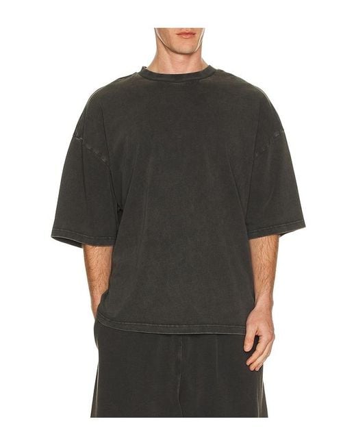 Entire studios Black Heavy Boxy Tee for men