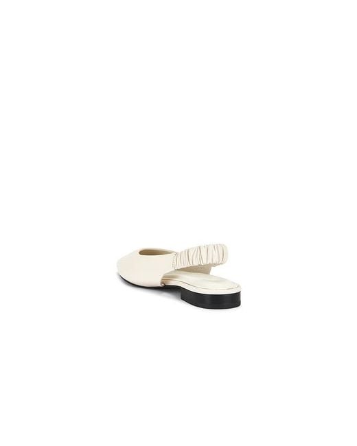 Rag & Bone White Mercer Slingback Flat
