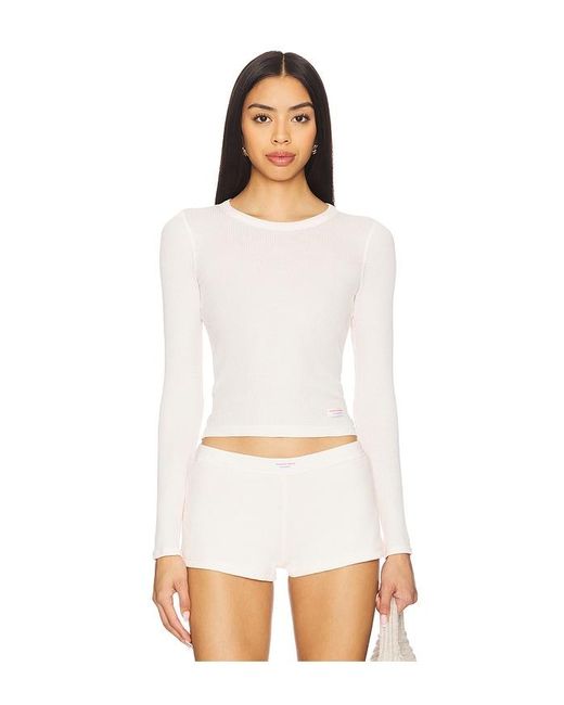 Alexander Wang ロングスリーブクルーネックTシャツ White