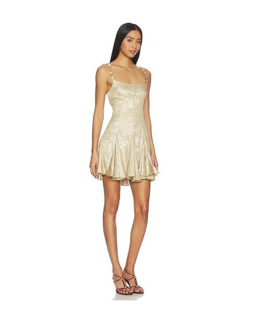 Azeeza Natural Solenne Mini Dress