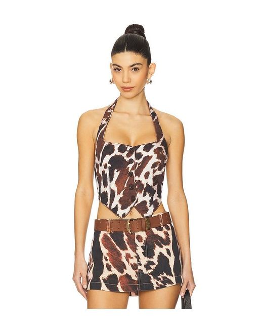 WeWoreWhat White Halter Vest