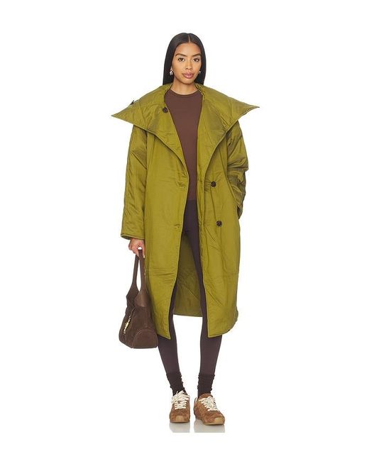 Varley Green Annalise Reversible Wrap Coat
